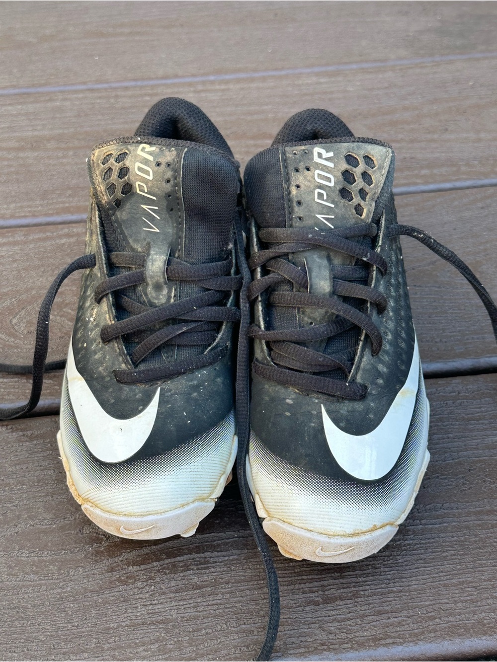 Nike Kids Black and White Cleats